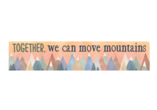 Teacher Created Resources Moving Mountains Together.... Banner