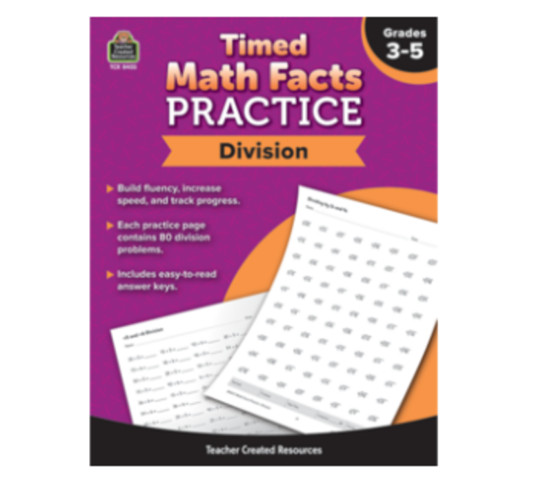Timed Math Facts Practice:  Division