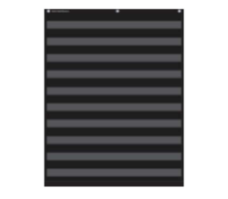 Black 10 Pocket Chart