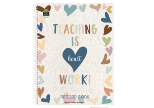 Teacher Created Resources Everyone is Welcome Record Book *