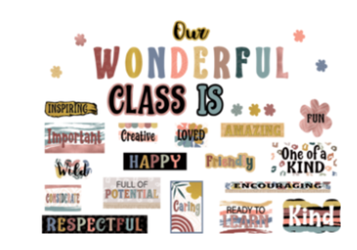 Teacher Created Resources Wonderfully Wild Our Wonderful Class Mini Bulletin Board Set*