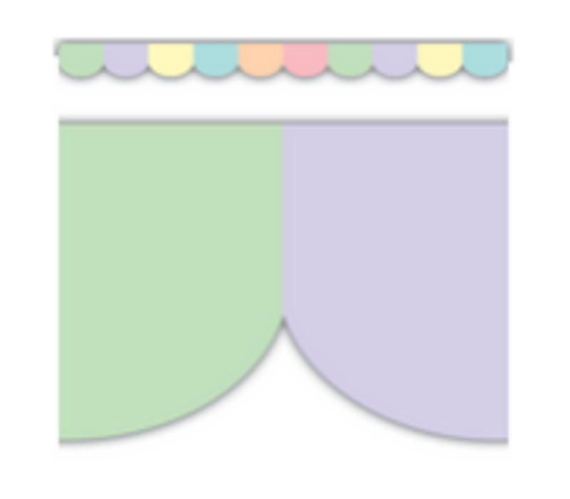 Pastel Pops Scalloped  Border Trim*