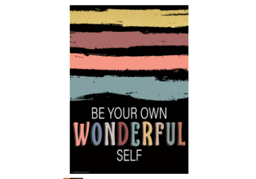 Teacher Created Resources Be Your Own Wonderful Self Poster