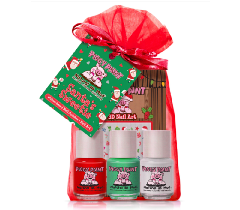 Santa's Sweetie  Gift Set Nail Piggy Paint*