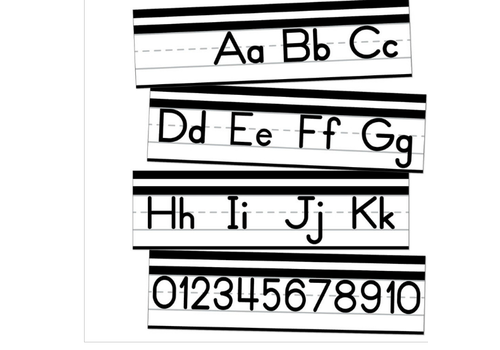 Carson Dellosa Simply Safari Alphabet Line: Manuscript