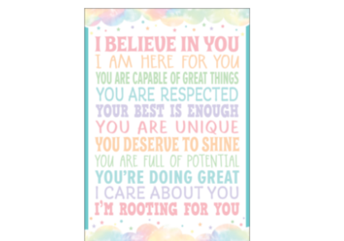 Teacher Created Resources I Believe In You Positive Poster*