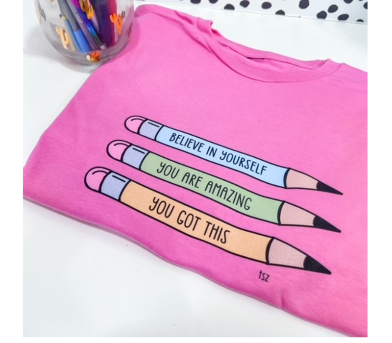 Pencil Affirmation T-shirt SM-XL