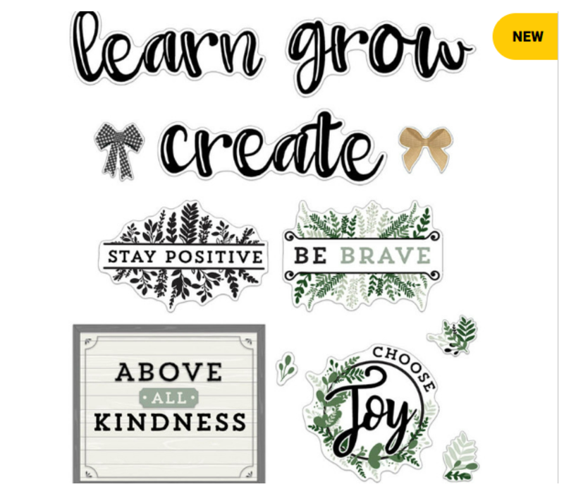 Farmhouse Motivational Signs Bulletin Board Set*
