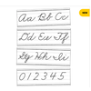 Carson Dellosa Farmhouse Alphabet Line: Cursive Bulletin Board Set- Grade 2-5