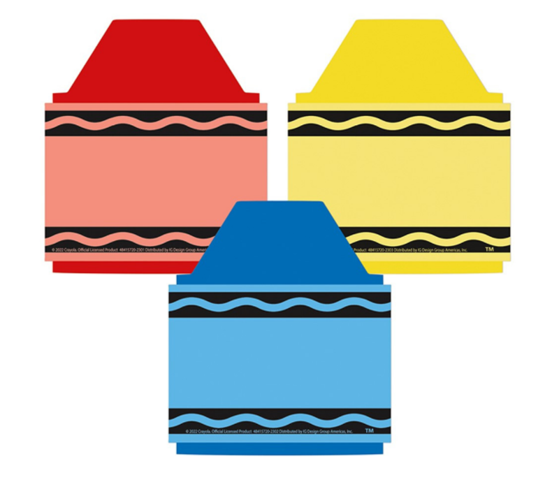 Crayola Crayons Paper Cut-outs/Accents (D)