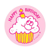 Trend Enterprises Happy Birthday, Whipped Cream Scent Retro  Scratch 'n Sniff Stickers