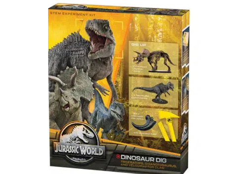 Thames & Kosmos Jurassic World Dominion Dinosaur Dig - Triceratops, Giganotosaurus, Velociraptor Claw