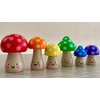 AshPaint Things Mushroom 6-piece Wooden Peg Doll Set