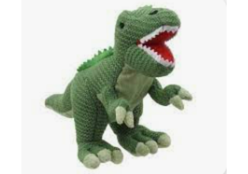 The Puppet Company Ltd. T-Rex Green Large Knitted Dinosaur Wilberry *