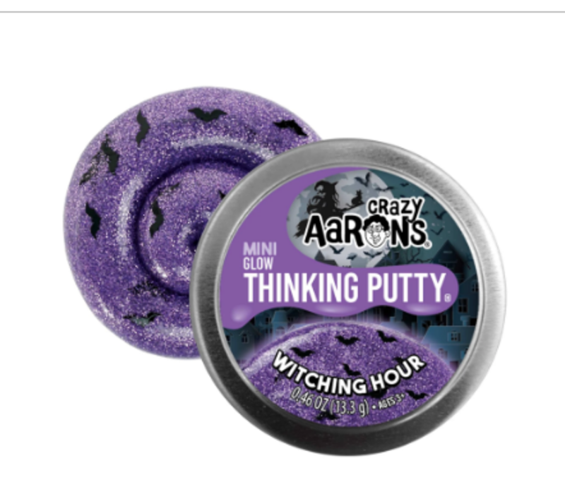 Crazy Aaron's Witching Hour Glow in the Dark Thinking Putty  Mini Tin