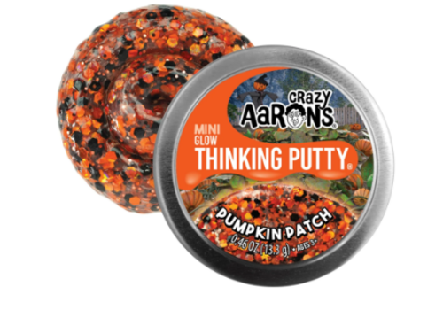 crazy aarons Crazy Aaron's  Pumpkin Patch Glow in the Dark Thinking Putty  Mini Tin