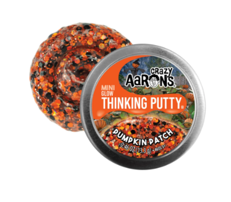 Crazy Aaron's  Pumpkin Patch Glow in the Dark Thinking Putty  Mini Tin*