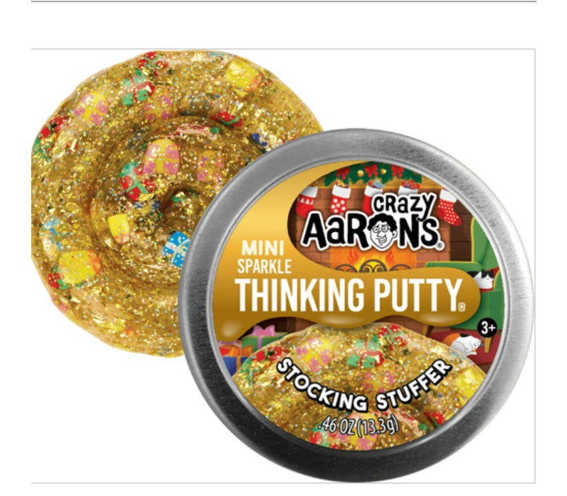 Crazy Aaron's Stocking Stuffer Sparkle Thinking Putty  Mini Tin