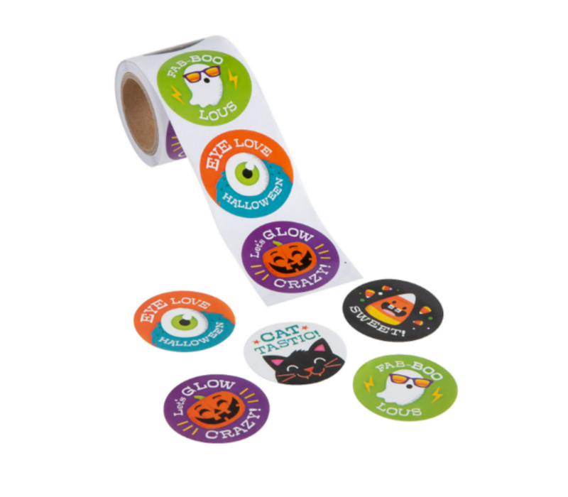 Halloween Pun Roll Stickers* 100 per roll