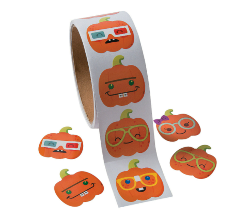 Nerdy Pumpkin Roll Stickers