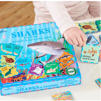 Shiny Sharks & Friends Memory Matching Game