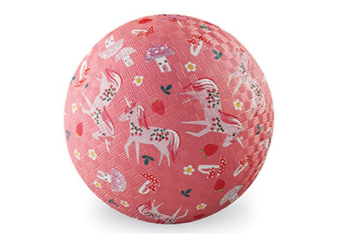 Crocodile Creek Unicorn Garden Pink  5" Playground Ball