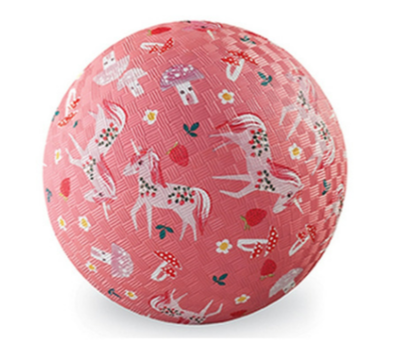 Unicorn Garden Pink  5" Playground Ball