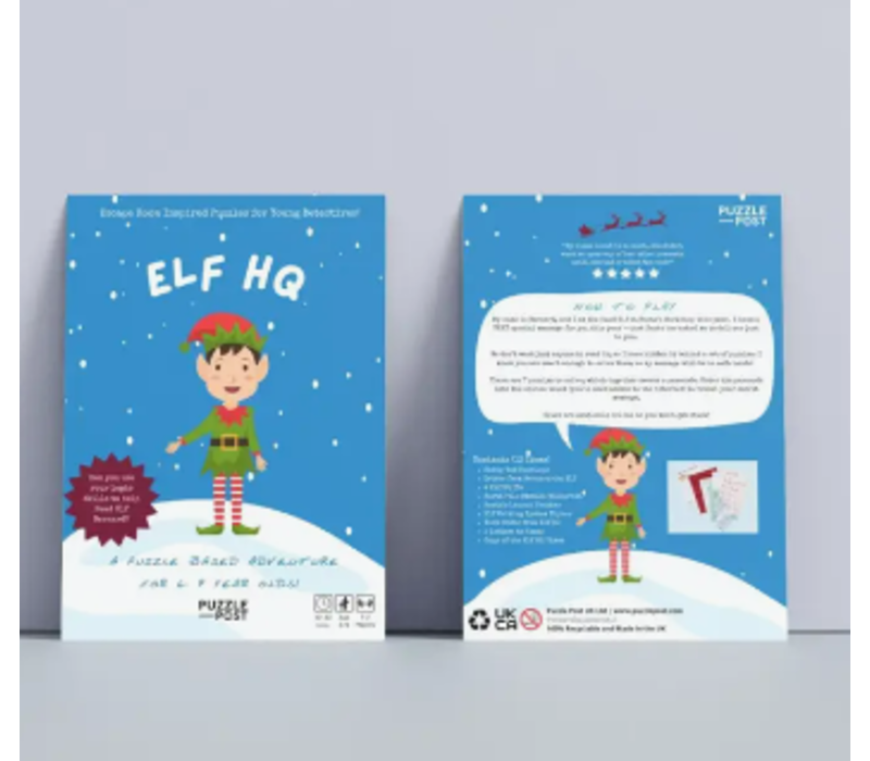 ELF HQ - a puzzle based adventure for 6-9 year olds