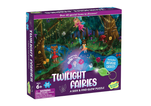 PEACEABLE KINGDOM Seek & find Glow Puzzle: Twilight Fairies*