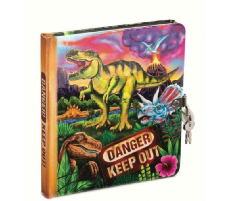 Danger Keep Out - Dinosaur Glow in the Dark Lock & Key Diary