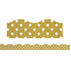 Teacher Created Resources Gold Shimmer Polka Dots Scallop*