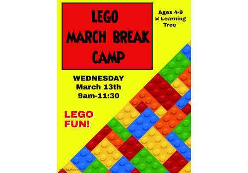 Young Engineer LEGO Bricks! MARCH BREAK  CAMP WEDNESDAY MARCH 13