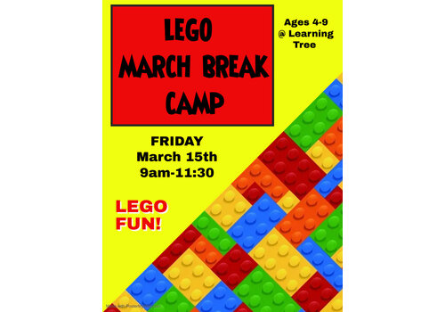 Young Engineer LEGO Bricks! MARCH BREAK  CAMP FRIDAY MARCH 15