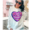 Lessons In Positivitiy Friendship Heart Sweater  Sizes: Large