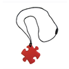 fdmt Puzzle Piece Chewy Pendant- red