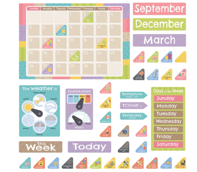 Good To Grow Calendar Bulletin Board Set