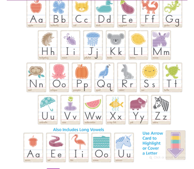 Good Nature Alphabet Cards*