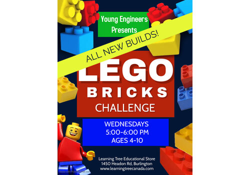 Young Engineer LEGO Bricks Challenge Wednesdays 5:00-6:00 SPRING