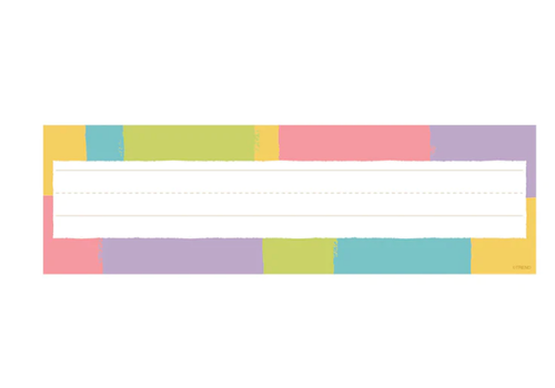 Trend Enterprises Cheerful Stripes Name Plates (D)*