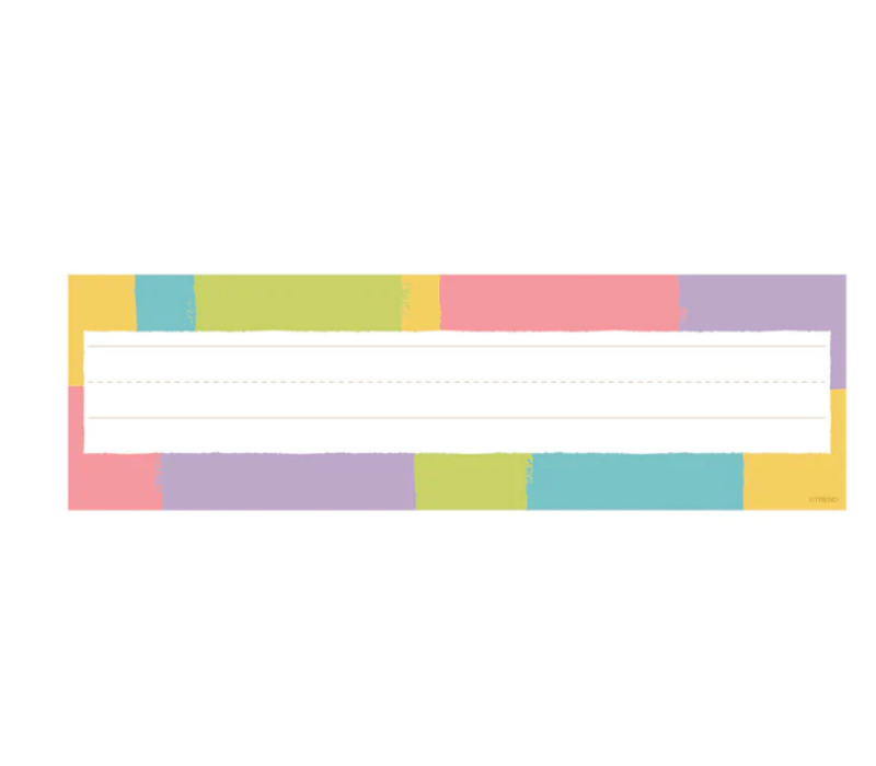 Cheerful Stripes Name Plates (D)*