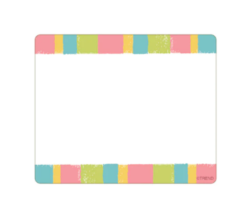 Cheerful Stripes Terrific Labels Name Tags