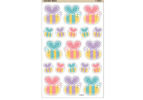 Trend Enterprises Garden Bees SuperShapes Stickers