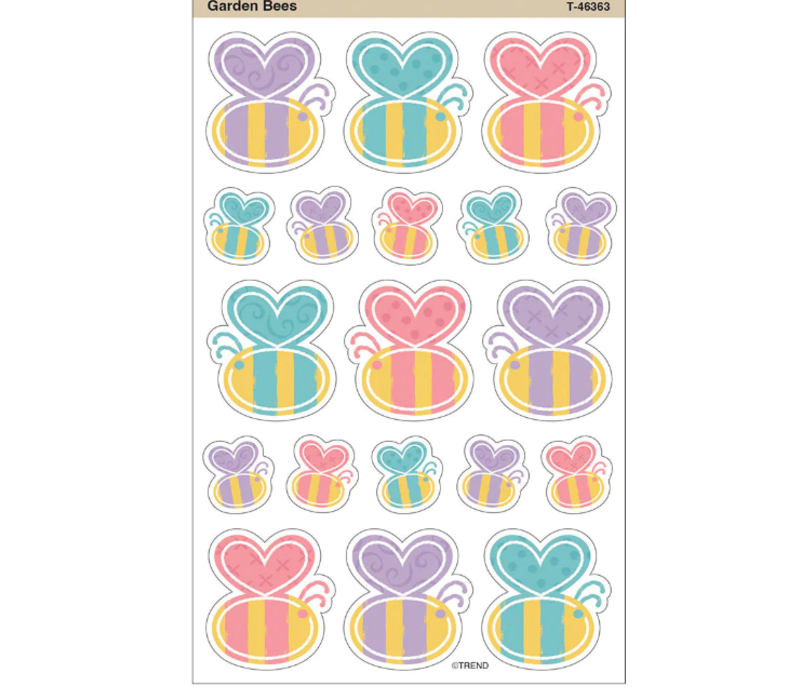 Garden Bees SuperShapes Stickers