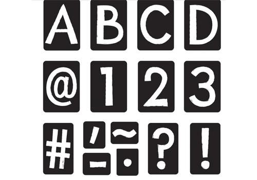 Trend Enterprises Black 4" Tiles Uppercase Ready Letters
