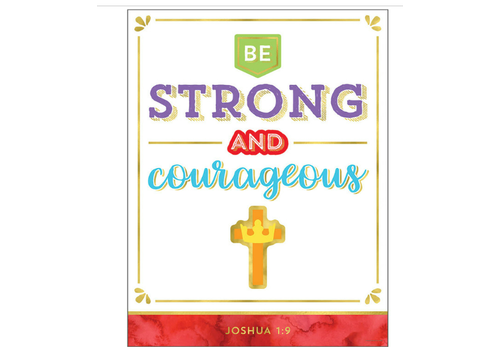 Carson Dellosa Be Strong and Courageous Chart* (D)