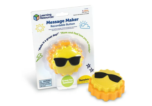 Learning Resources Message Maker- Recordable Button Sun
