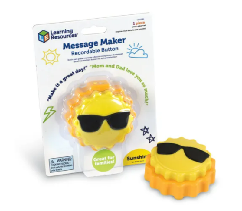 Message Maker- Recordable Button Sun