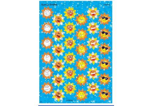 Trend Enterprises Sunny Smiles Sparkle Stickers