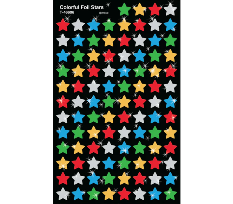 Colorful Stars - Foil Stickers (D)*