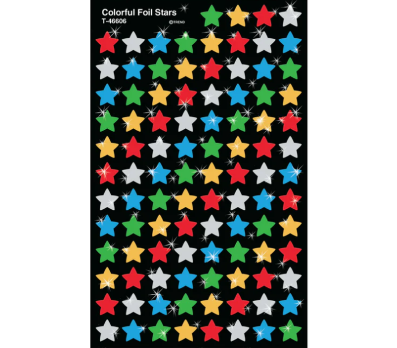 Colorful Stars - Foil Stickers